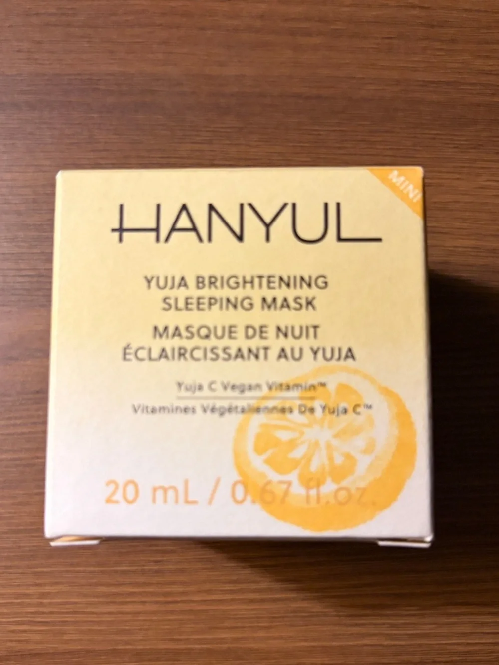 Hanyul Yuja Brightening Sleeping Mask - Yellow